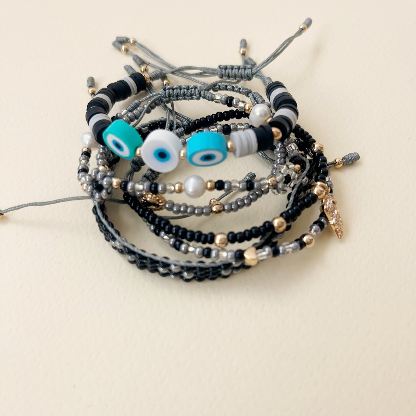 PULSERA X 5 PIEZAS SKY