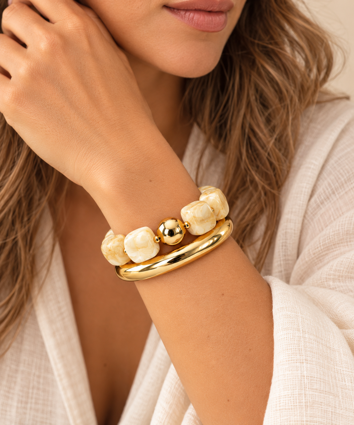 PULSERA AURA MARFIL
