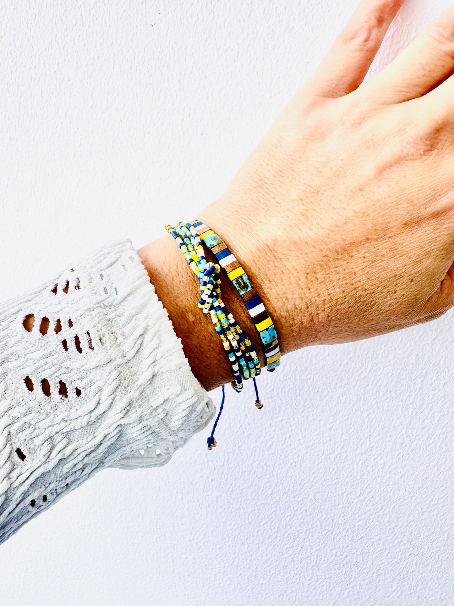 Pulseras Set Azul vital