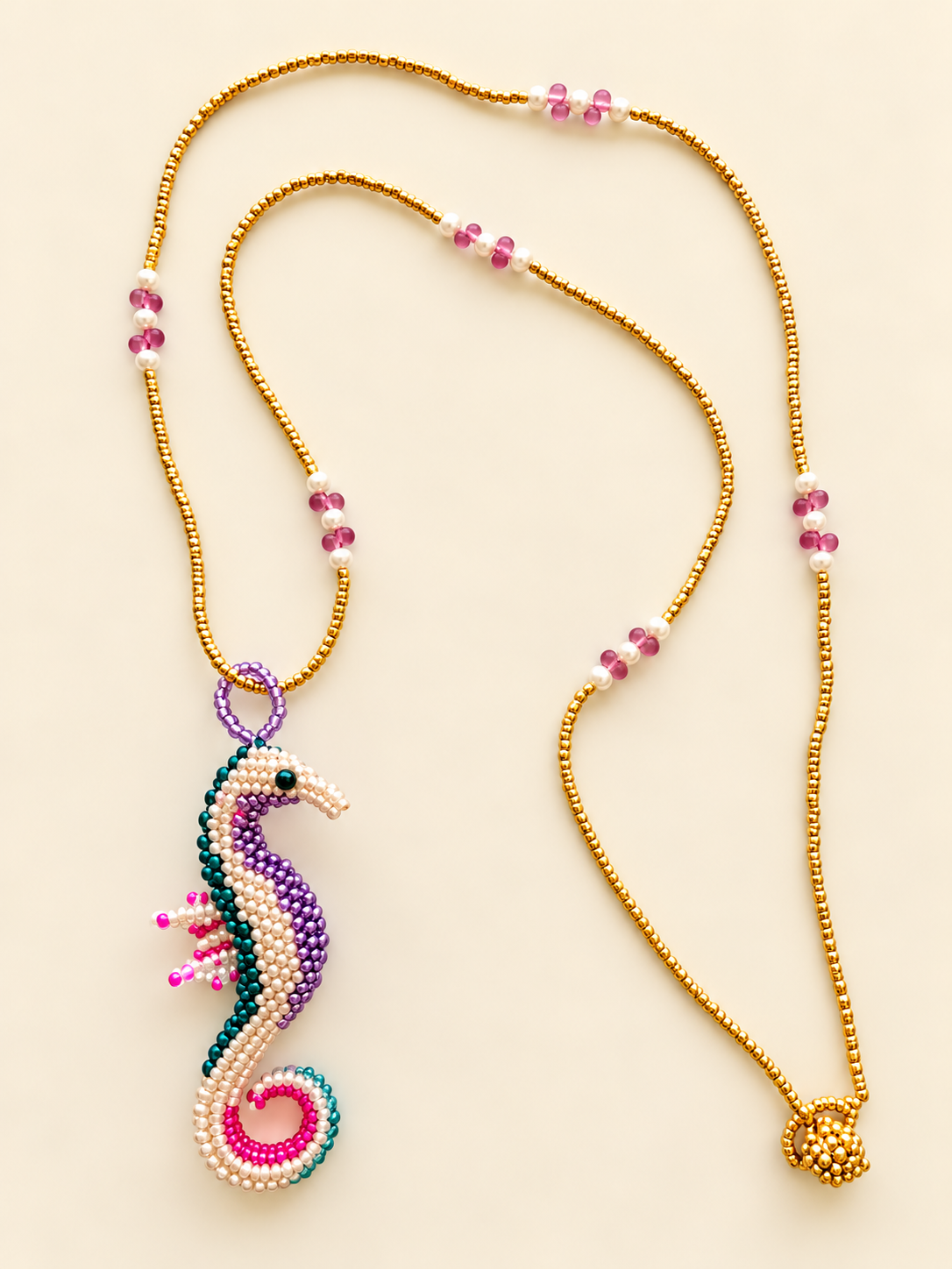 COLLAR CABALLITO ENCANTO MARINO