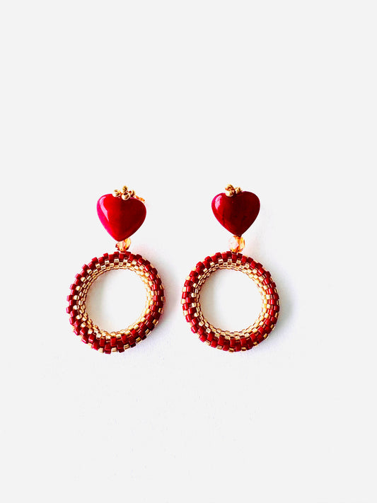 Arete fuego de corazones