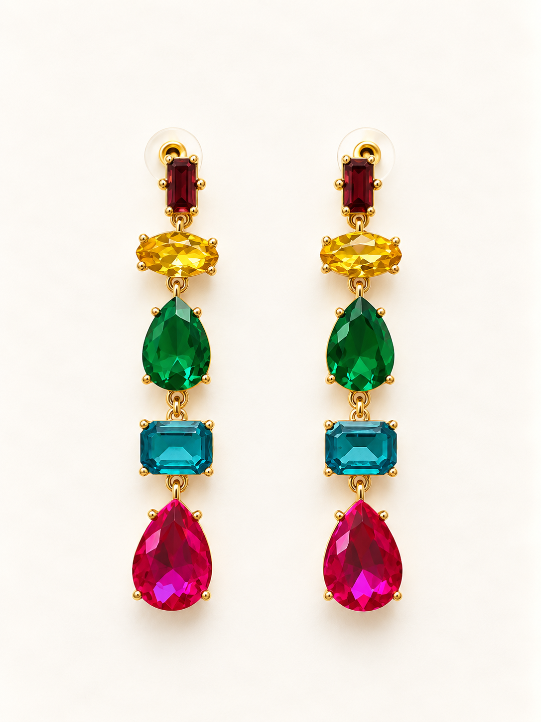 ARETES DESTELLOS DE COLOR