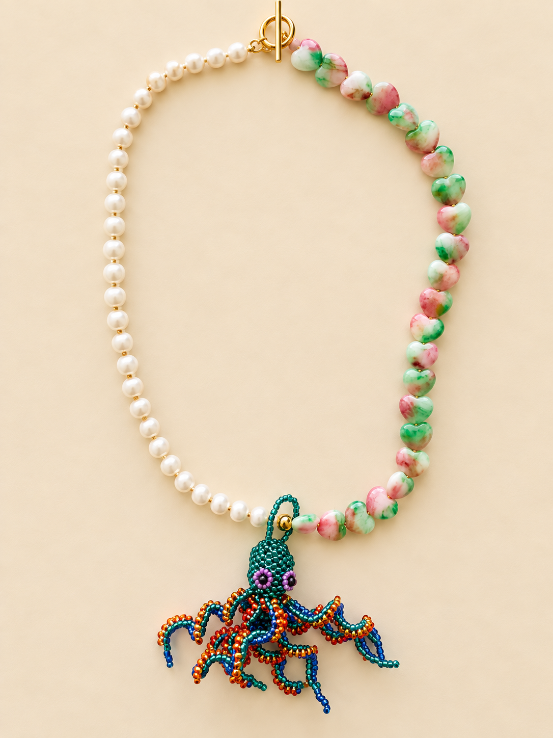 COLLAR PULPO MAREA AZUL