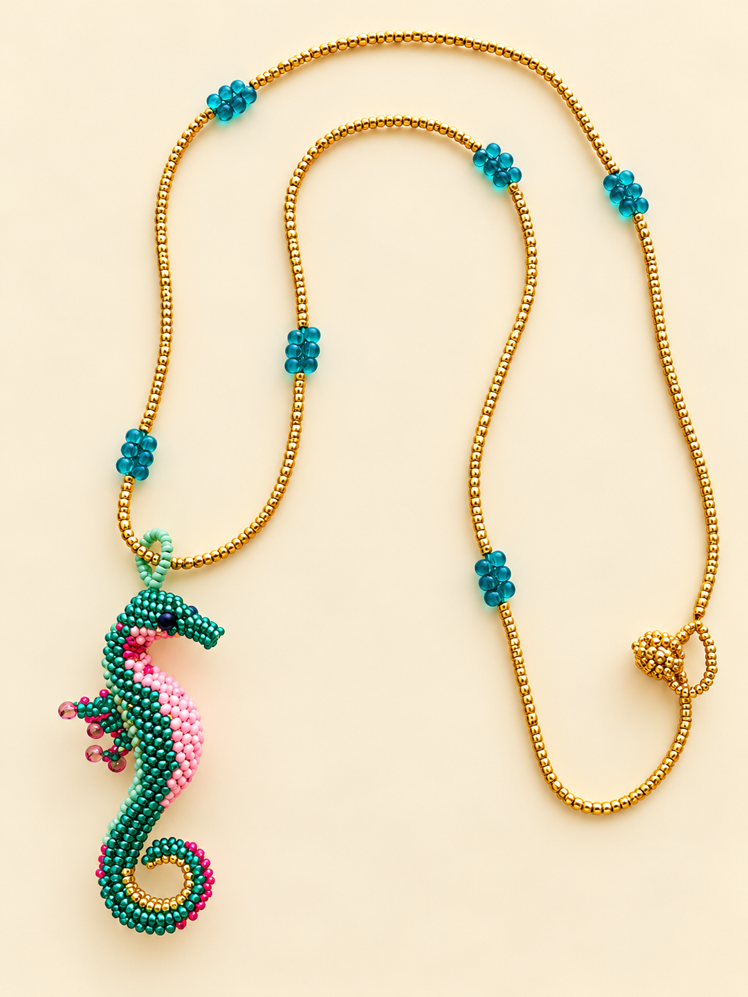 COLLAR CABALLITO ENCANTO MARINO