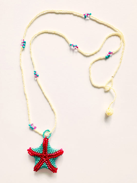 COLLAR ESTRELLA CORAL